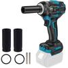 Makita Compatible Impact Electric Impact Wrench with Variable Powerful 550Nm Brushless Torque LED 2 Electric Wrench for Auto Tire Nut Bolt Japanese