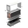 M. 2 2280 SSD Радиатор Полностью гальванизированный Радиатор SSD для пайки оплавлением Охлаждающая подложка с термосиликоновой прокладкой SSD Охладитель SSD Прокладка