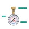 Lepmerk 2- 1/2'' Pressure Gauge Water Pressure Test Gauge 3/4'' Female Hose Thread 0-200 PSI with Red Pointer High Precision