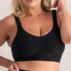 Women's Plus Size Sports Underwear Full Cup Wireless Push Up Bra S-4XL Vest Tank Tops