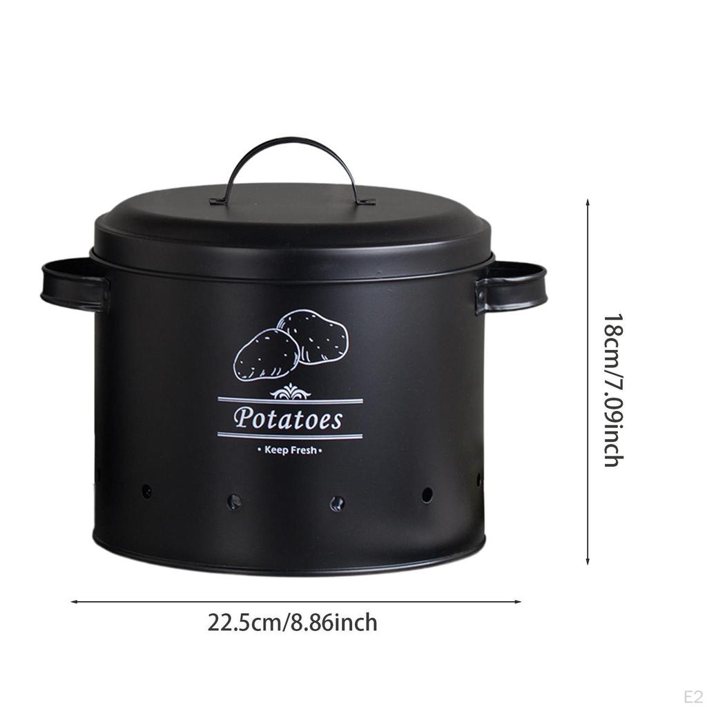 Жестяная банка для хранения овощей на кухне, контейнер для овощей Fresh Keeper с крышкой