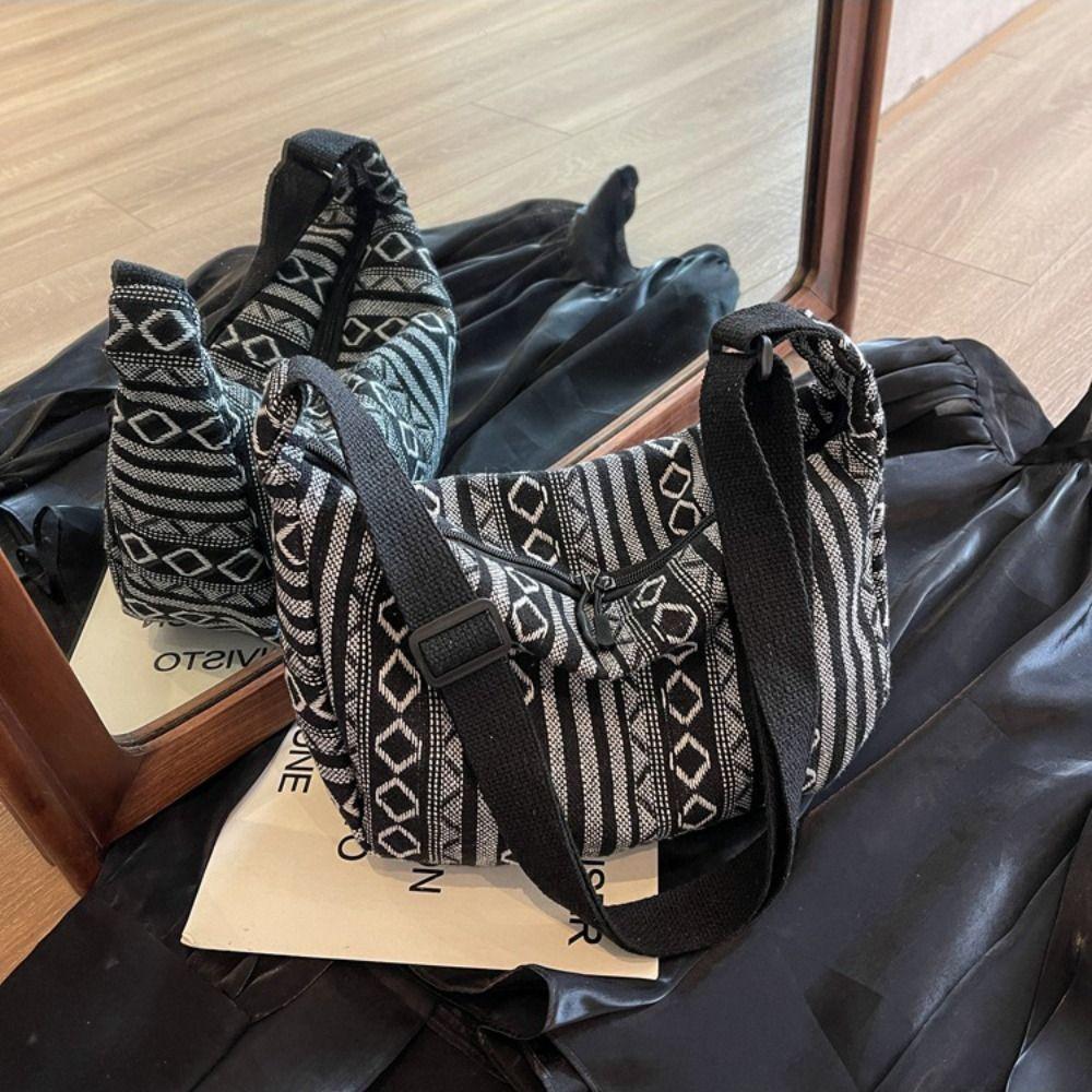 Handbag Bohemian Shoulder Bag Large Capacity Weave Folk Messenger Bag  Outdoor