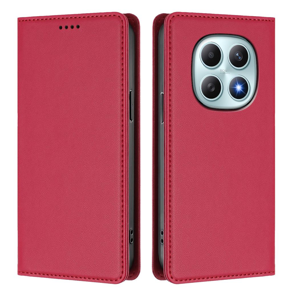 Для Xiaomi Poco M8 5G/Redmi Note 15 5G (Глобальный)/15 4G (Глобальный) Кожаный чехол-кошелек с магнитной застежкой и RFID-защитой для телефона