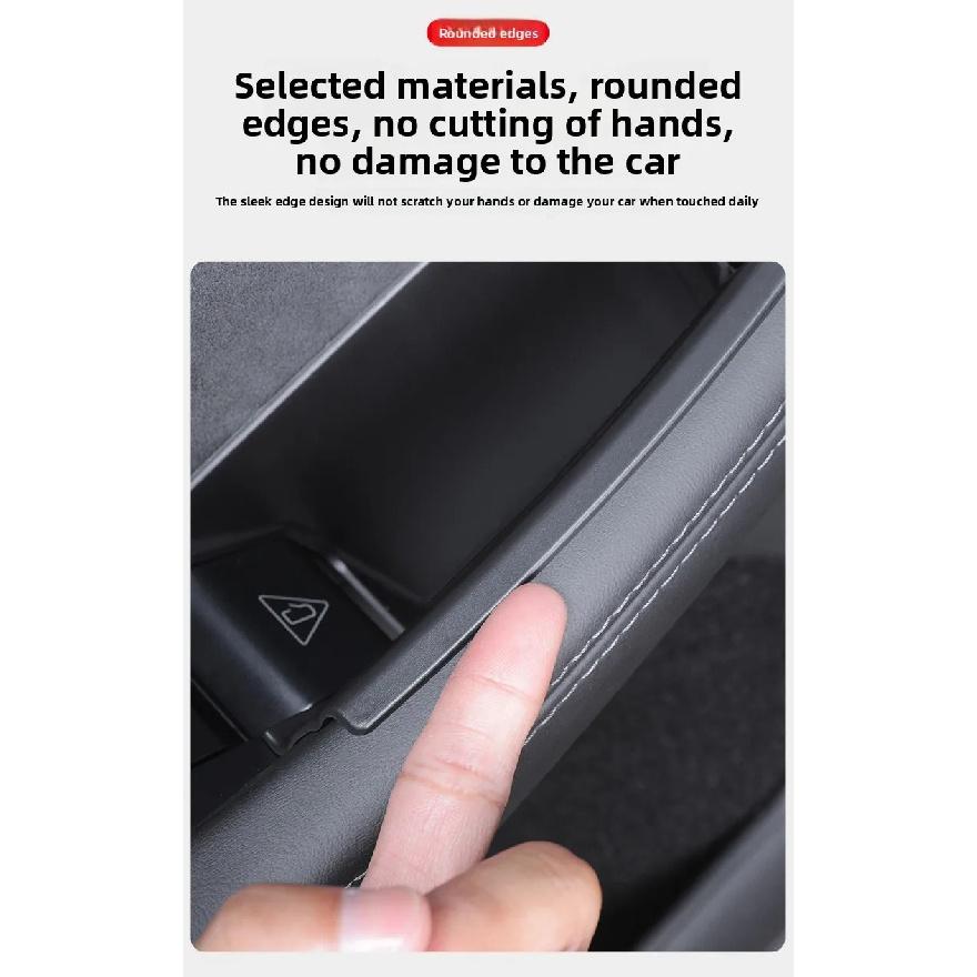 Car Door Handle Filler Storage Box Inner Handle Organizer Tidying Tray For Tesla Refreshed Model Y Juniper 2025 2026 Accessories