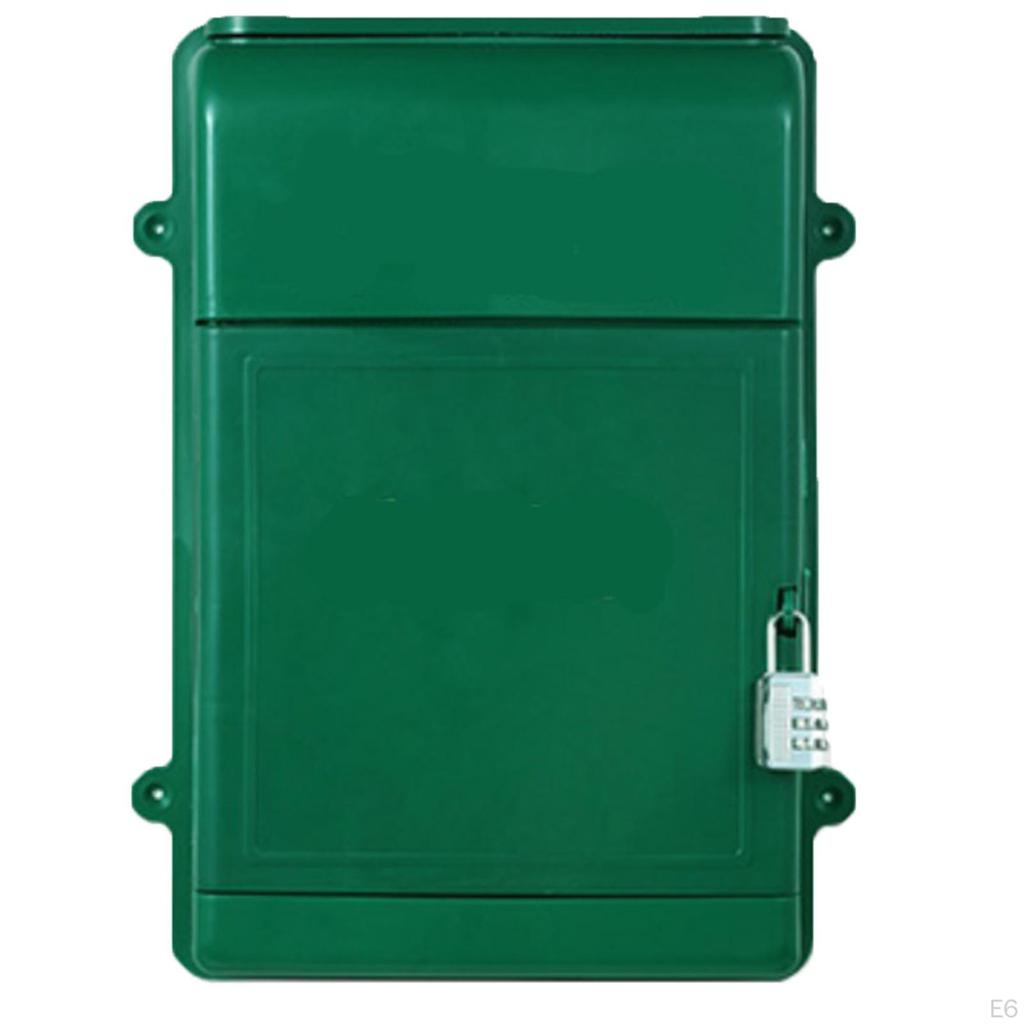 Mounted Mailbox with Combination Lock, Mailbox, Multi-purpose Ballot Box for Storing Envelopes,
