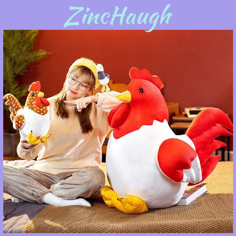 High Quality Pp Cotton Filled Plush Rooster Toy Comfortable Soft Chicken Doll Featuring Various Fun Colors