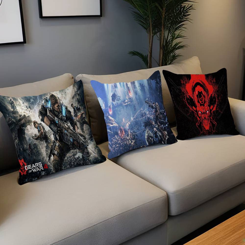 G-Gears O-Of W-War Декоративная Подушка для Эстетики Комнаты Наволочка Домашний Декор Спальня Диван-Кровать Подушка для Дивана 45x45