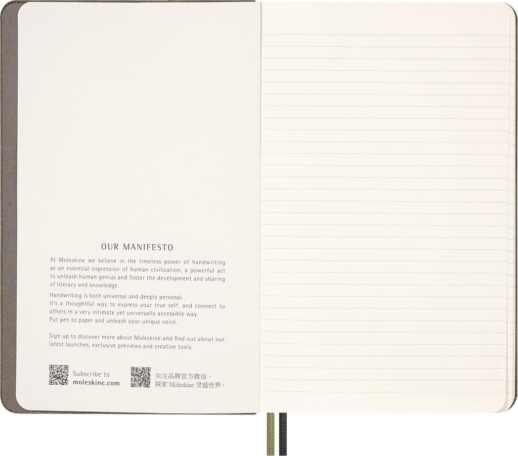 Набор Moleskine Год Змеи Розовый блокнот + Шариковая ручка Kaweco, Твердая обложка, Большой, Разлинованный горизонтально, LECNYSNKTHMBOX