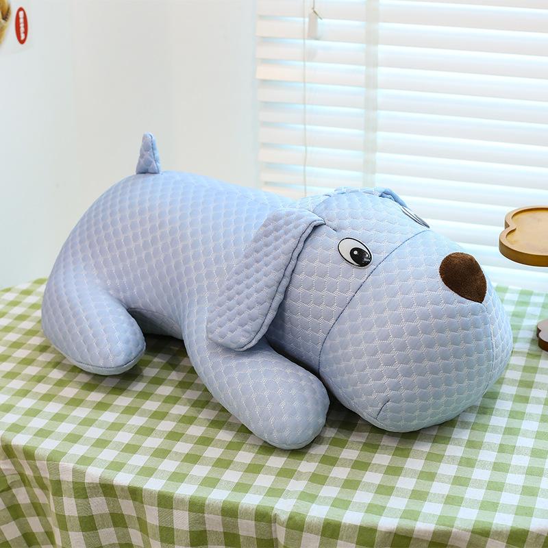 New Summer Ice Bean Fabric Girls Office Pillow Bone Sofa Cushion Lying Dog Series Dog Bone