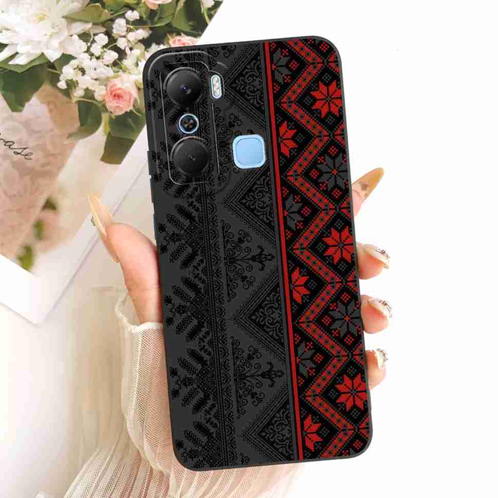 Чехол для Infinix Hot 12 Pro X668C Силиконовая задняя крышка Полная защита Для Infinix Hot 12Pro 6.6" Популярные узоры Корпус телефона