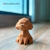 ORIGAMIPLANET Набор для 3D оригами «Мишка» для легкой бумажной скульптуры собаки Милый 3D-животное Ручная работа Домашний декор Искусство Домашний декор Бумажное ремесло Подарочный набор