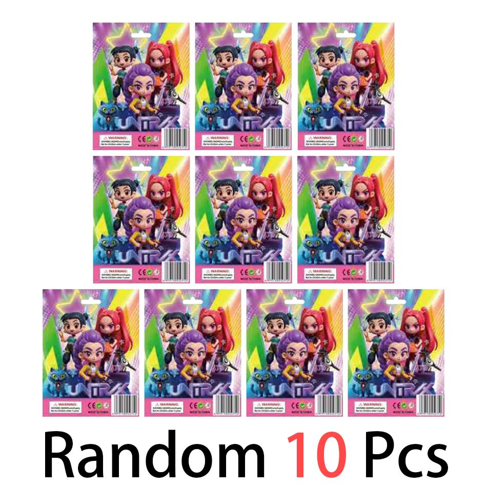 24 шт. Q Версия Kpop Истребители демонов коробка Фигурка Игрушка Дерпис Тигр Руми Мира Зои Сасси Фигурка Кукла Поклонники Рождество День рождения Подарок