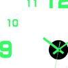 Acrylic Luminous Wall Clock Stickers 3 Clocks Glowing Non Ticking Frameless for Living