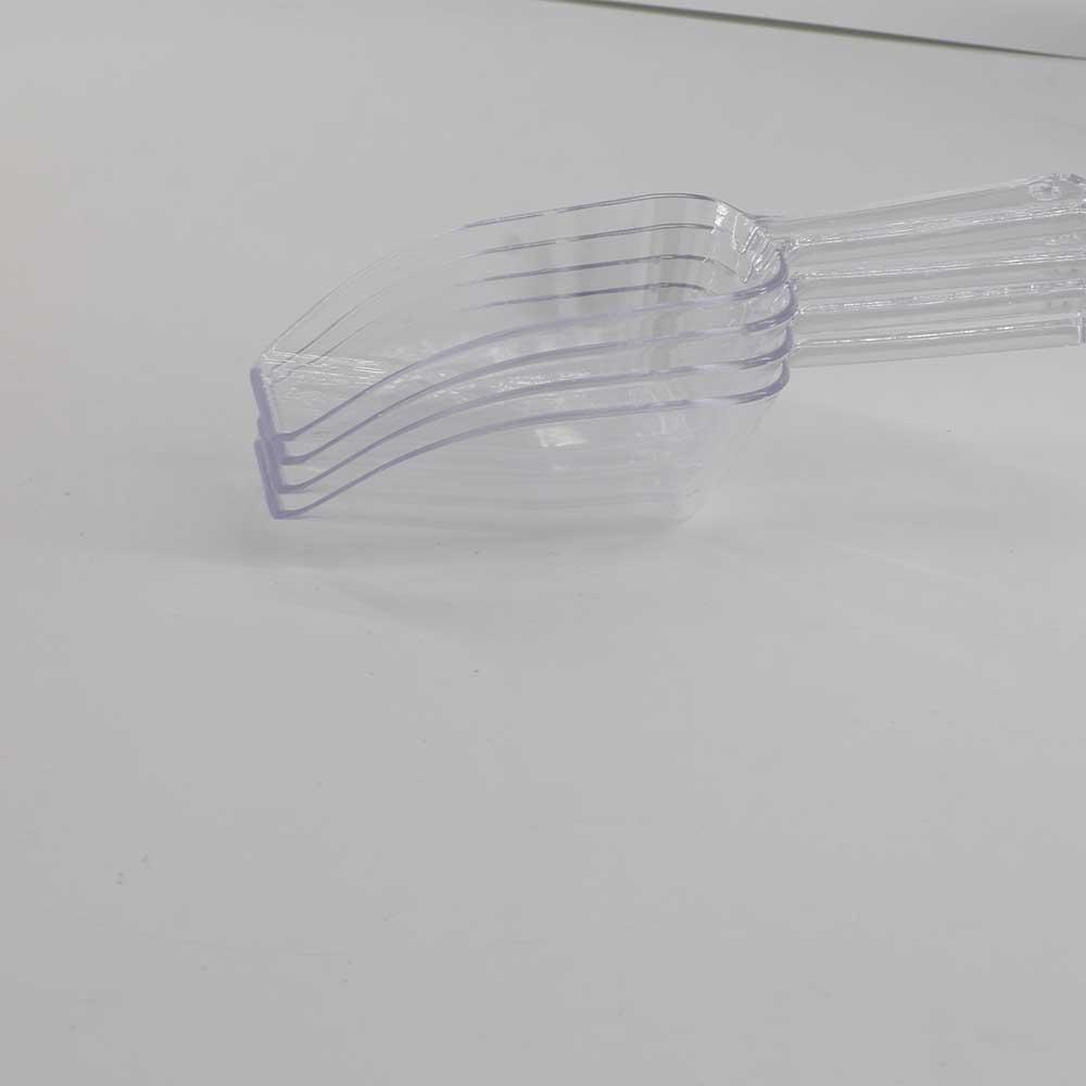 Square Mouth Mini Ice Shovel Transparant Kitchen Gadgets Ice Scoop For Candy Dessert Grain