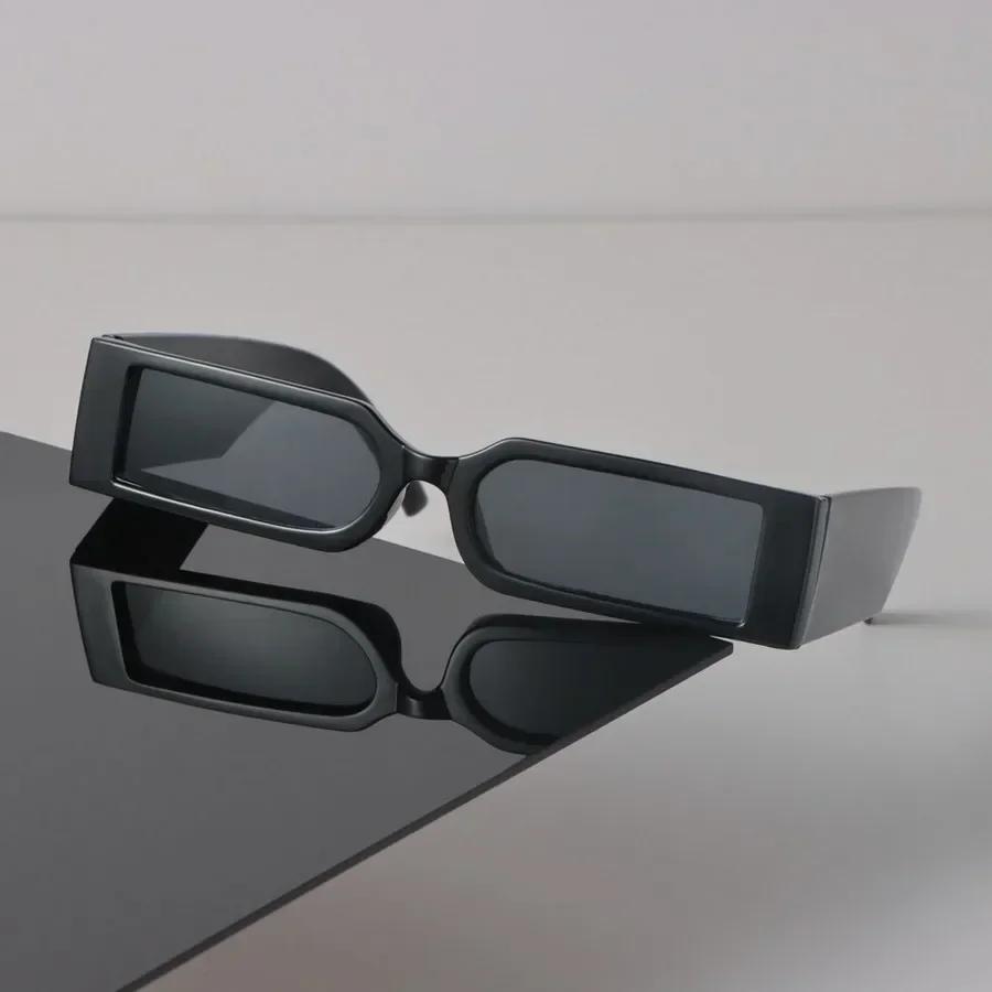 Модные женские солнцезащитные очки Мужские квадратные винтажные солнцезащитные очки с большой оправой Стильные зеркальные черные ретро очки