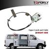 TQPONLY Rear Door Upper Latch and Cable Assembly Compatible with 1992-2019 Ford E150 E250 E350 Econoline Van Passenger Side Replaces AC2Z-15264A26-B