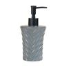 Дозатор для жидкости с геометрическим дизайном | Бутылка для жидкого мыла для кухни | Дозатор для мыла для раковины и ванной комнаты | 300 мл (серый