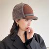 New High Quality Winter Leather Hat Lady Fur Lambswool Warm Thick Ear Flaps Bomber Hats Women's Baseball Cap Russian Caps