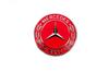 Заглушка вместо эмблемы на капот Mercedes (красная, 57мм)