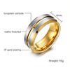 Rockyu Brand Popular Tungsten Ring for Simple Size Fashion Durable and Luxurious Men, 8mm, 10, Accessory,