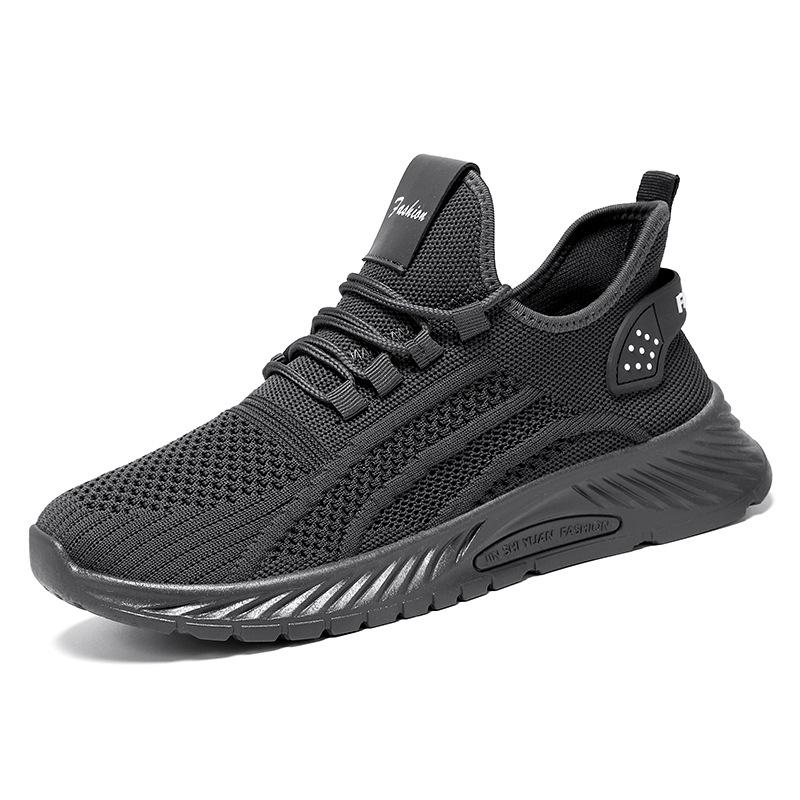Shoes Men's Sports Shoes Soft Sole Comfortable Running Shoes Versatile Flying Woven Shoes Breathable and Non-smelly Feet Mesh Shoes Casual Single Sho