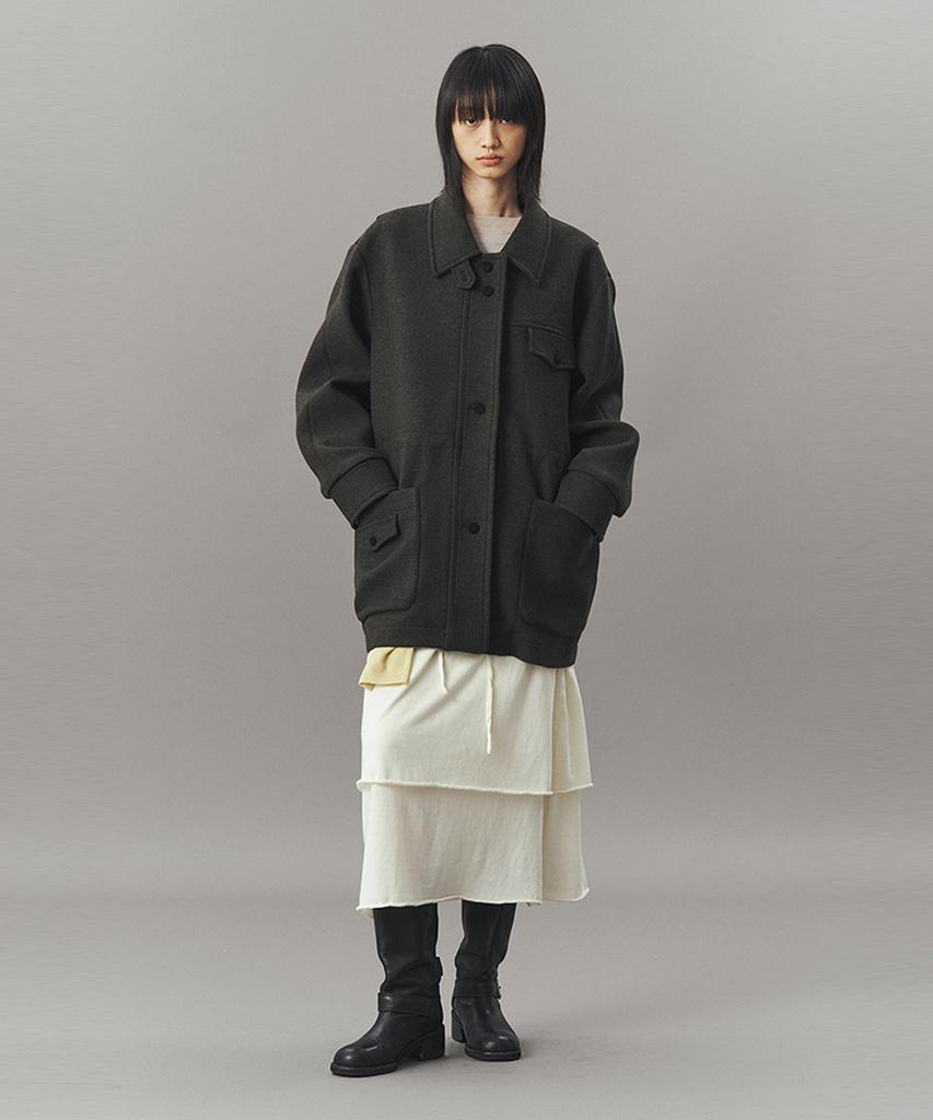 Ahwe Wool Field Jacket_D Khaki