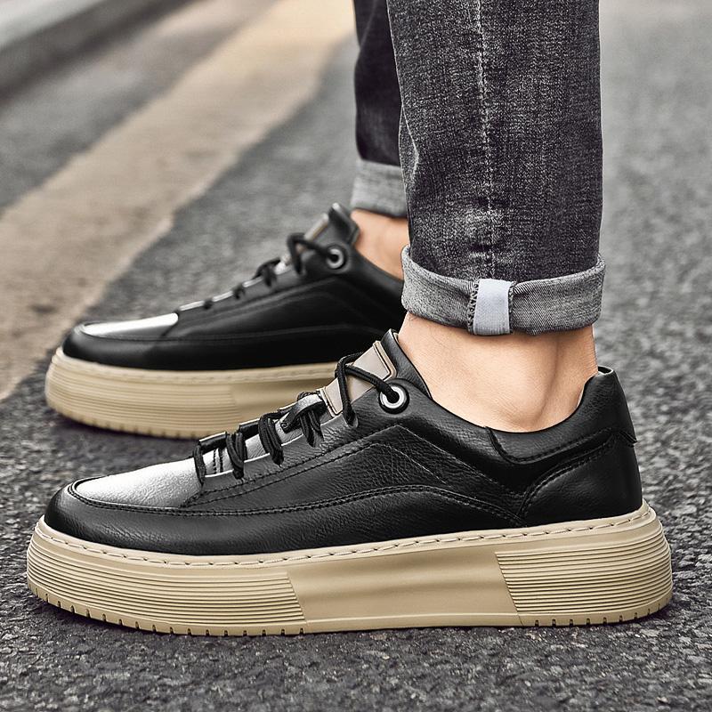 Мужская обувь для ходьбы из натуральной кожи с нескользящей подошвой, мужские слипоны ручной работы, мужские стильные кроссовки высокого качества, мужская повседневная обувь