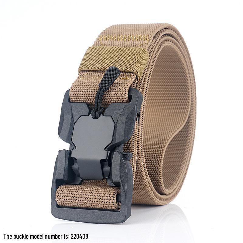 Men's Quick-Release Elastic Tactical Belt: Multifunctional, Casual & Minimalist