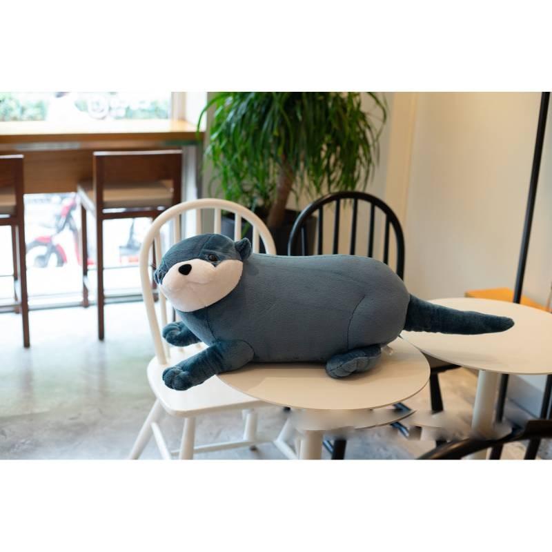 Simulation Otter Plush Stuffed Toy Animals Dolls Room Decoration Kids Gifts