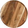 Wooden Serving Trays 13/15/25/30cm Circular Acacia Wood Charcuterie Board for Charcuterie Cheese Bread Fruit Vegetable Dip Sushi