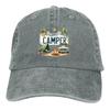 Кепка с надписью Happy Camper Унисекс Шляпы Женские Козырек Защита Snapback Кемпинг Палатка Кепки