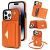 Кошелек с несколькими слотами для карт, кожаный чехол-кроссбоди для iPhone 15 PRO MAX 14 13 12 XR XS X 7 8 Plus SE 2022, сумка с длинным ремешком