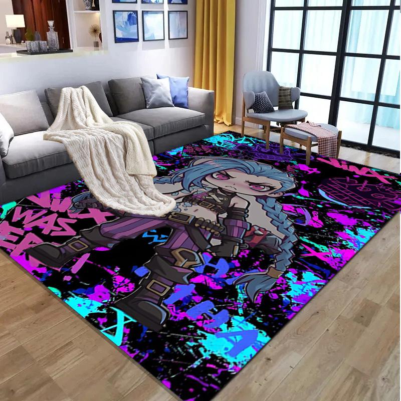 Jinx Pattern Rug, Indoor/Outdoor Mat, for Picnic, Gameroom, Bedroom, Office, Living Room, Home Decor Carpet, Birthday Gift