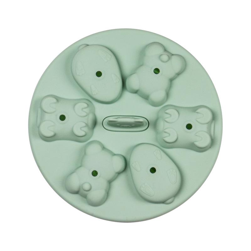 Силиконовая форма для детского питания и торта - Фигурки медведя и сосиски