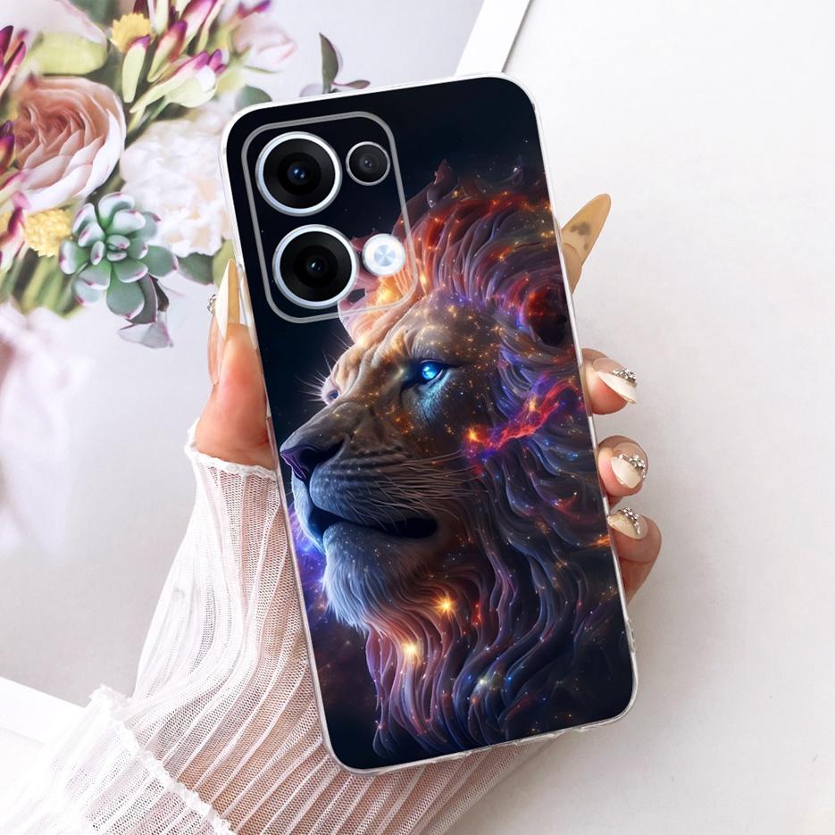 For Oppo Reno13 Pro Case CPH2697 Luxury Flowers Butterfly Painted Cover Soft Slim Phone Case For Oppo Reno 13 Pro Reno13 5G Bags