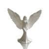 3D Printed Goddess Angel Statue Pure White Wings  Ornament for Living Room Desktop Spiritual Decor