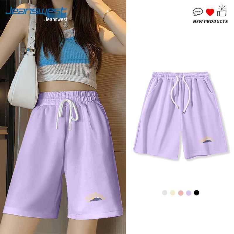 Женские летние хлопковые шорты-бермуды А-силуэта Jeanswest 2025
