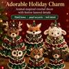 Step by Crochet Tutorial Animal Xmas Tree Kit, Christmas DIY Cute Parent Child Crafting Projects Highland Cow Forest Craft Kit for Beginners, Holiday