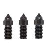 3Pcs Hardened Steel Nozzle 3 Holes High Flow 1.75mm Long Filament for Neptune 4 4 Pro 3D Printer Ext