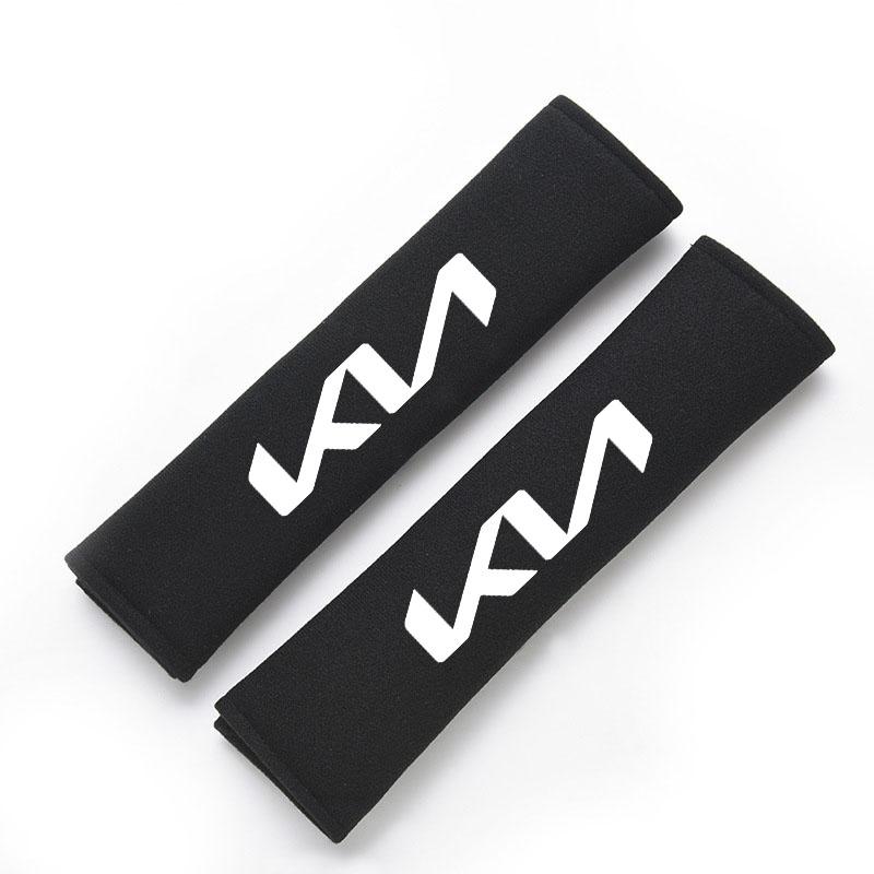 AAOA1 Car Safety Belt Cover Adjustable Shoulder Strap Covers Car Shoulder Protector Pad For Kia Rio 3 4 K2 K3 X-Line Car Accessories