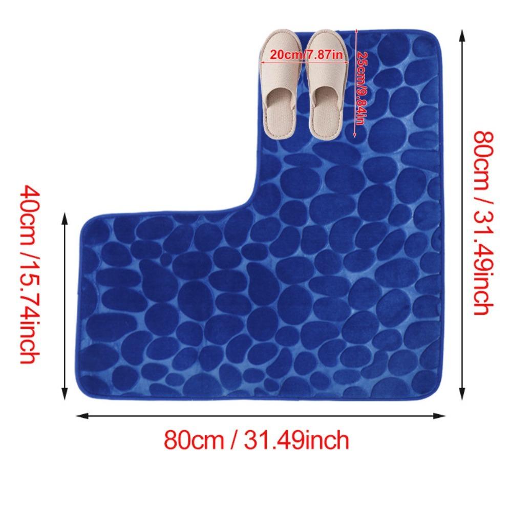 Нескользящий коврик для ванной, коврик для ванной "галька", НОВЫЙ, прочный угловой коврик