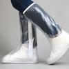 Чехол для обуви Rain Boot, черный, водонепроницаемый, с отражателем, высокие прозрачные пылезащитные чехлы для мотоцикла, велосипеда, дождевик для мужчин и женщин
