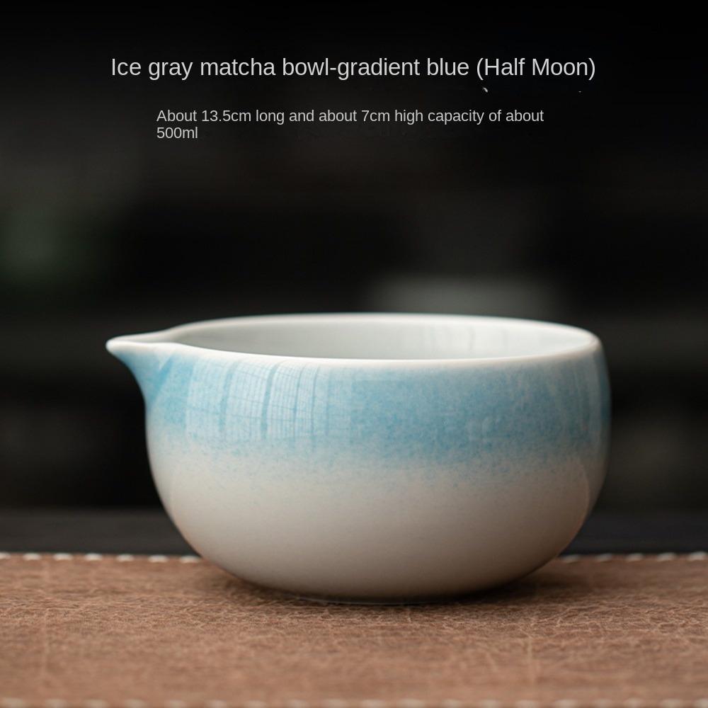 Large Capacity Matcha Bowl Ceramic Green Tea Maker Cup Tea Ceremony Tool for Tea Set Accessories