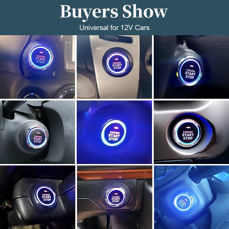 Автомобильная сигнализация с дистанционным управлением PKE, вход без ключа, запуск двигателя, сигнализация, кнопка дистанционного стартера, стоп, авто 12 В