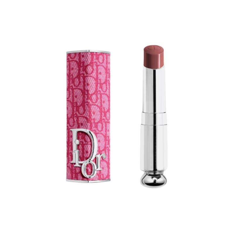 Dior Набор из двух помад: Классический розовый корпус для помады с принтом + очаровательный стержень для помады #871 D-DREAM янтарно-чайный коричневый