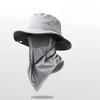 Bucket Hat With Neck Cover, Sun Protection Wide-Brim Hat, Breathable And Foldable Fishing Hat, Unisex, For Outdoor Hiking, Beach, And Camping