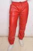 Quality Trouser Soft Leather Lambskin Joggers Red Men's Genuine Pants Wear High