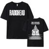 Футболки Rock Band Radiohead Tour Мужские Женские Хлопок Модные Короткий Рукав Женский Мужской Оверсайз Футболка Повседневная С Круглым Вырезом Унисекс Уличная Одежда Печатные Футболки