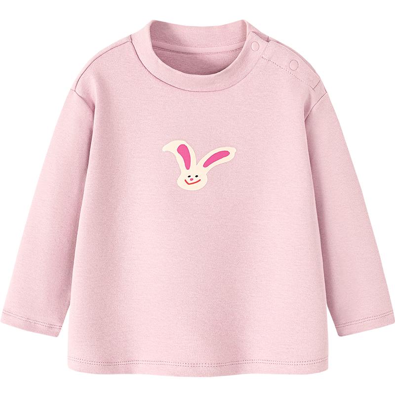 Minibala 2025 Winter Mock Neck Long Sleeve T-Shirt