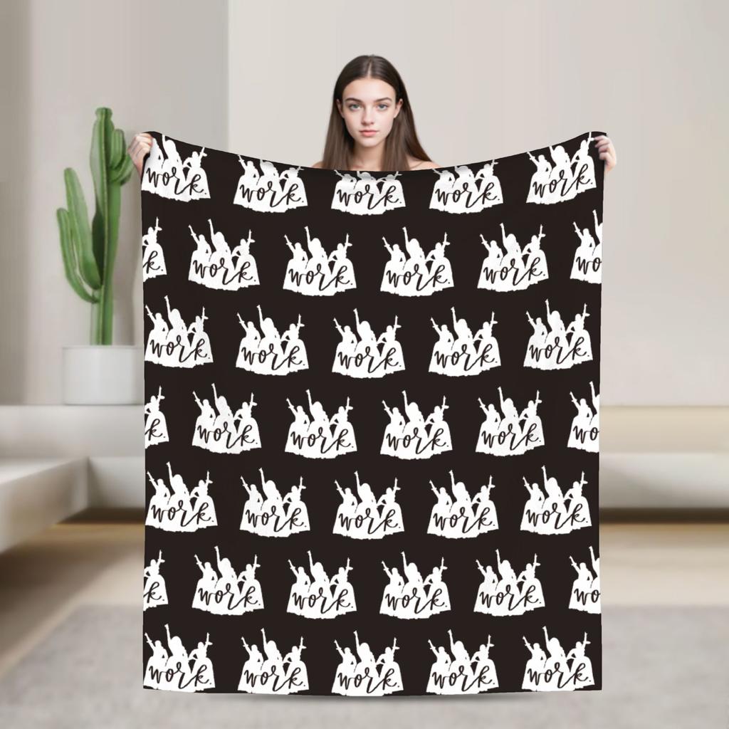 Eliza Angelica and Peggy Hamiltons Blankets Flannel Funny Warm Throw Blanket for Chair Covering Sofa Winter